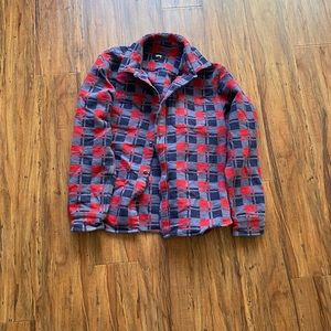 Stussy flannel size L red& blue